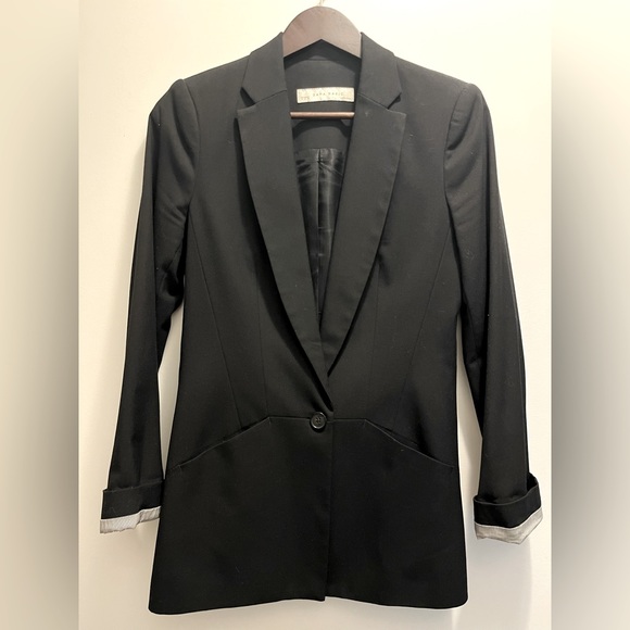 Zara Jackets & Blazers - Zara Basic Long Blazer in black